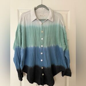 Electric & Rose Button Up Tunic Shirt